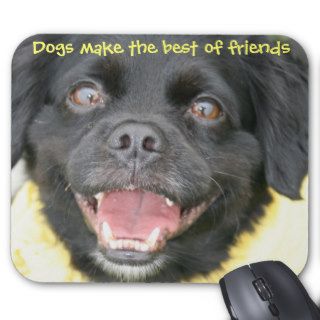 Dog make best friends mouse pad