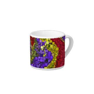 Colorful Fall Bouquet Mini Boxes Background Espresso Mugs