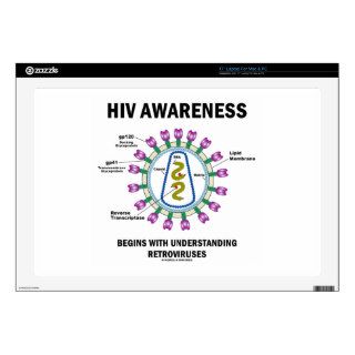 HIV Awareness Begins Understanding Retroviruses Decal For Laptop