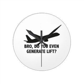 Bro, Do You Even Generate Lift? Round Wall Clock