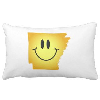 Arkansas Smiley Face Pillow