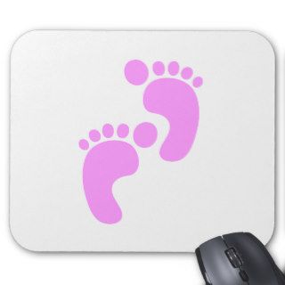Cute Sweet Footsteps Funny Shirt Mousepads