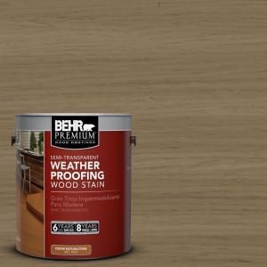 BEHR Premium 1 gal. #ST 153 Taupe Semi Transparent Weatherproofing Wood Stain 508801