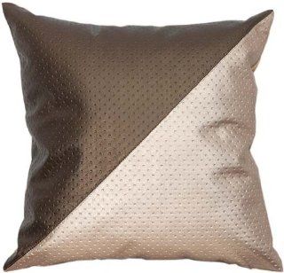 Bch Artificial Leather Joint Cushion Cover, Throw Cushion Cover Pj1310 3 Modern Style Square Brown White  Patio Furniture Cushions  Patio, Lawn & Garden