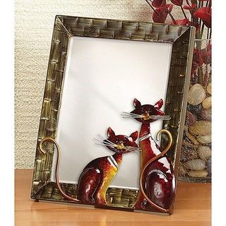 Small Metal Cats Table Mirror Deco Breeze Mirrors