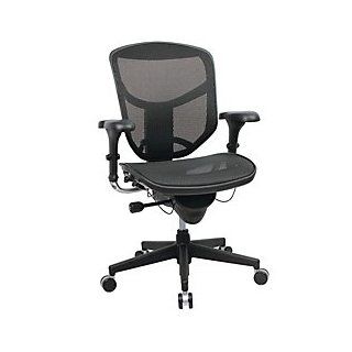 Realspace(R) Pro Quantum 9000 Series Mesh Mid Back Chair, Black   Adjustable Home Desk Chairs