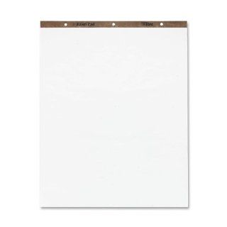 Easel Pad, 50 Sheets, 27"x34", White, Plain/1" Square Ruled, 4 Pads Ruling Plain Ruled