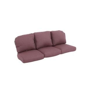 Hampton Bay Walnut Creek Purple Replacement Outdoor Sofa Cushions FRS62265T CP