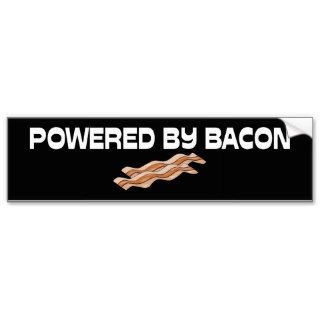 Powered By Bacon Bumper Stickers