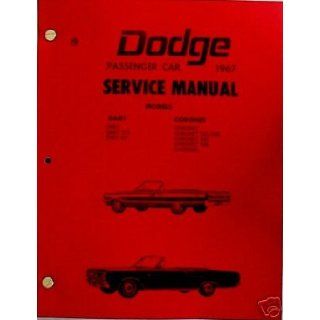 Dodge Charger Coronet Dart Service Manual Unknown Books