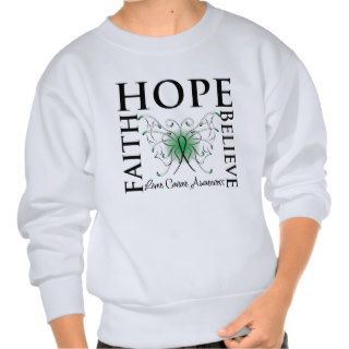 Hope Believe Faith   Liver Cancer Sweatshirts
