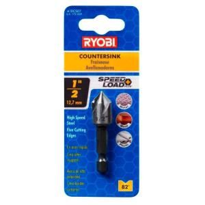 Ryobi SpeedLoad Plus 1/2 in. High Speed Steel Countersink A10CS07