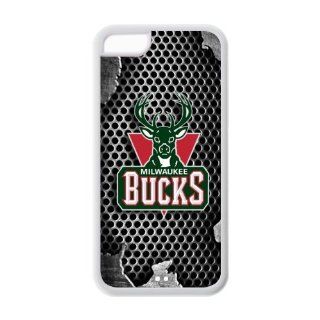 NBA Nickelclad Milwaukee Bucks Logo Apple iPhone 5C TPU Cases Covers Cell Phones & Accessories