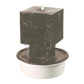 Kenroy 50032CHAR Mesa   20" Underground Basin Fountain, Charcoal Finish with Polished River Stone Shade   Chandeliers  