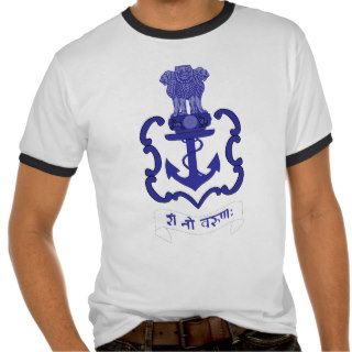Indian Navy crest, India Tee Shirt