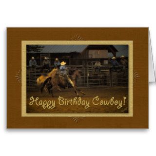 Happy Birthday CowboyRanch Hand Western Cards