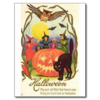 Vintage Halloween Greeting Cards Classic Posters Postcards