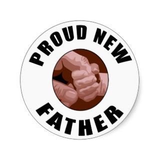 Proud New Father Gift Stickers