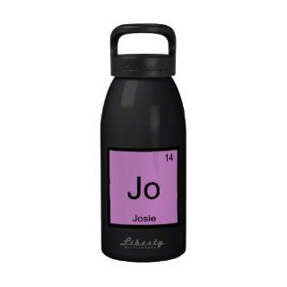 Josie  Name Chemistry Element Periodic Table Reusable Water Bottle