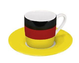 German Espresso Cup w Saucer, Set of 6 Demitasse Cups Kitchen & Dining
