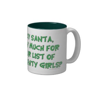 Santa's Naughty List Mugs