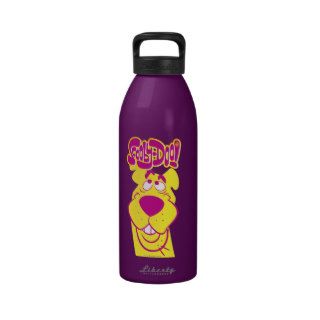 Yellow Scooby Doo With Name Water Bottles