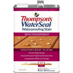 Thompsons WaterSeal 1 gal. Semi Transparent Woodland Cedar Waterproofing Stain TH.042851 16