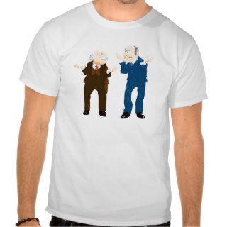 Muppets Sattler And Waldorf looking at each other T shirt