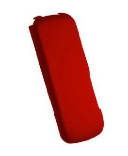 Rubberized Red Snap On Cover for Motorola i296 Cell Phones & Accessories