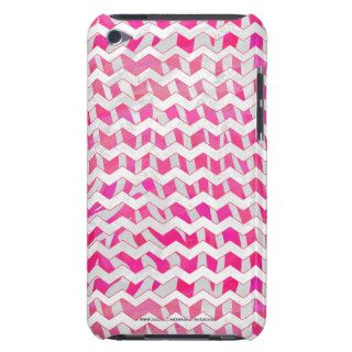 Zebra Hot Pink and White Print iPod Touch Case