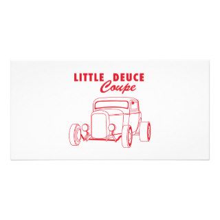 Little Deuce Coupe Red Customized Photo Card