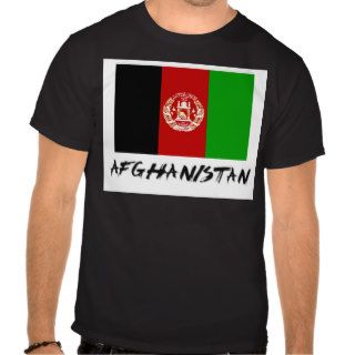Afghanistan Flag Tee Shirts