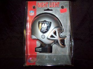 Oakland Raiders Helmet Nightlight  Sports Fan Throw Blankets  Sports & Outdoors