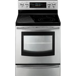 Samsung 5.9 cu. ft. Flex Duo Electric Range with Self Cleaning Dual Convection Oven in Stainless Steel FE710DRS