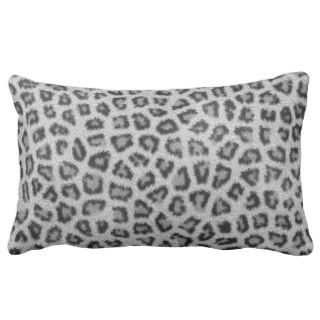 Fashionable leopard skin fluffy fur effect pillows