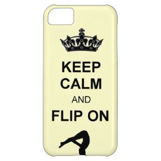 Keep Calm and Flip on Tumbling Case For iPhone 5C