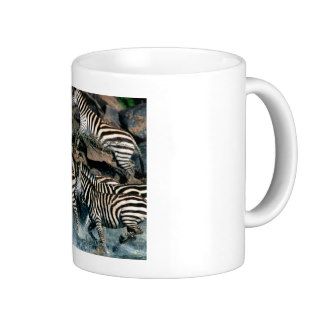 Zebra Exodus Across River Burchell Mug