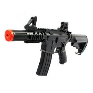 Electric WELL FPS 300 M4 Full Auto Assault Rifle Airsoft Gun w/ Retractable Stock  Sports & Outdoors