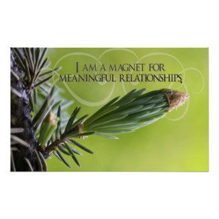 Meaningful Relationships Affirmation Poster Print