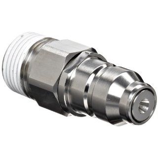 SMC KKA Series Stainless Steel 304 Tube Fitting, Plug, 1/4" Tube OD x 3/8" BSPT Male Push To Connect Tube Fittings