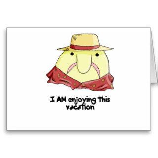 Blobfish on vacation cards