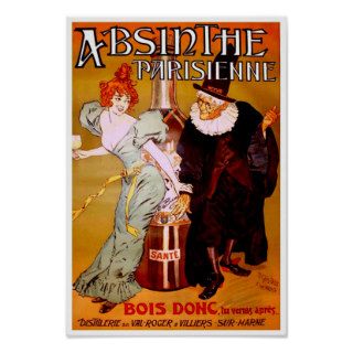 Absinthe Liquor ~ Vintage French Bar Decor Ad Posters