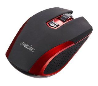 Perixx PERIMICE 307R, High Performance Mouse   Wired USB   Red   Gaming Stylish Design   3.93"x2.40"x1.34" Dimension   Non Programmable 5 Button   High Precision Blue LED   800/1600 DPI Resolution   Works on Almost Every Surface Computers &