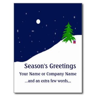 Business/Personalized Season's Greetings Postcard