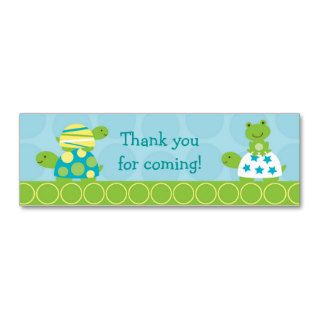 Modern Turtle Frog Goodie Bag Tags Gift Tags Business Card Templates