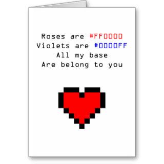 Geek Valentines Card