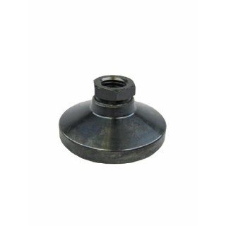 J.W. Winco "LEVEL IT" 24NLV3 Series MLPSO Carbon Steel Tapped Socket Type Leveling Mount, Black Oxide Finish, Metric Size, M24 x 3.0 Thread Size, 9841kg Maximum Load Capacity Vibration Damping Mounts