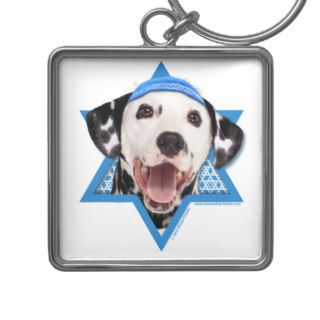 Hanukkah Star of David   Dalmatian Key Chains