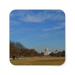 US Capitol across the Mall in Fall Sticker