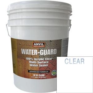ANViL 5 gal. Clear Acrylic Water Guard Interior/Exterior Multi Surface Water Sealer 209656